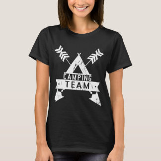 Campinggrupp för kvinnor t shirt