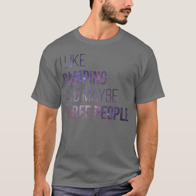 Campinghumor familj t shirt (Framsida)