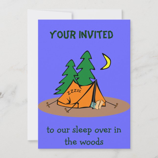 campinginbjudan inbjudningar (Framsida)