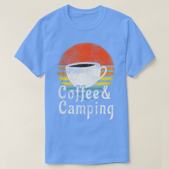 Campingkaffedesign T Shirt (Design framsida)