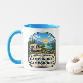 Campingkaffemugg Vad händer på campingplatsen! Mugg
