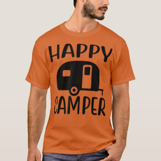 Campingkameran i Cute Lycklig utomhusbruk och låsn T Shirt