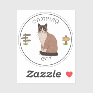 Campingkatt Klistermärken