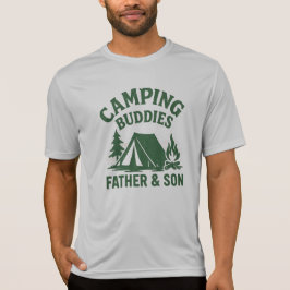 Campingkompisar Fader Son Utomhusäventyr T Shirt