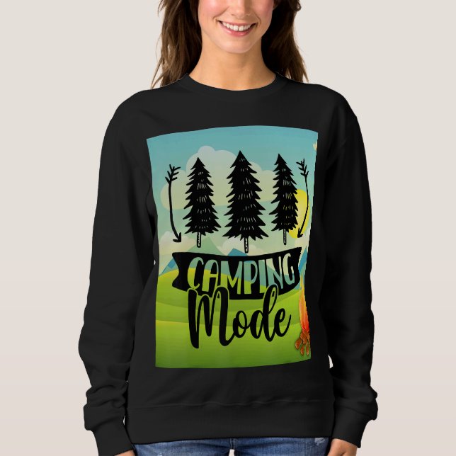 Campingläge Bonfire Hiking Trails klättring Mounta T Shirt (Framsida)