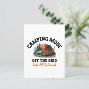 Campingläge: Off The Grid - Roligt revisorspresent Vykort