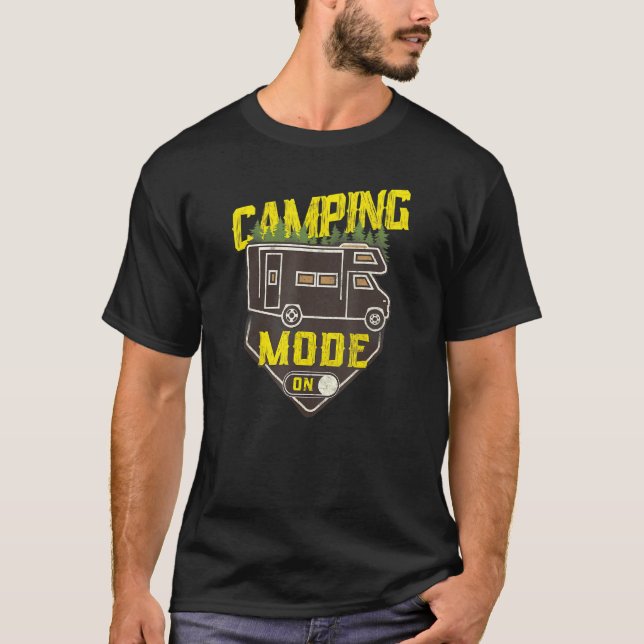 Campingläge på motorhemmet Campervan T Shirt (Framsida)
