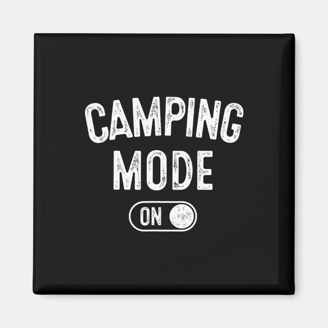 Campingläge På Roligt Present Till Camper Naturäls Magnet (Framsidan)