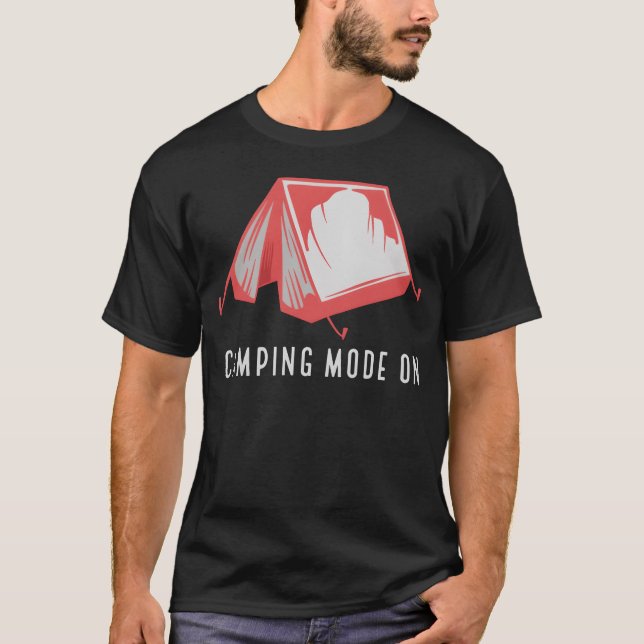 Campingläge På tjej T Shirt (Framsida)