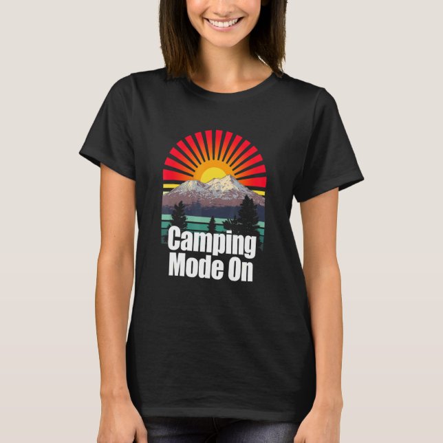 Campingläge på utomhusmiljöer för Vild av natur oc T Shirt (Framsida)