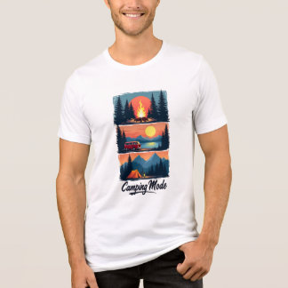 Campingläge T-Shirt | Äventyr i naturgrafik