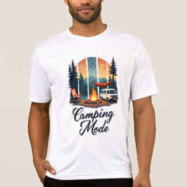 Campingläge T-Shirt Äventyr i naturgrafik