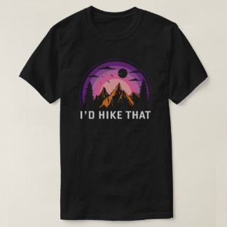 campingläger, bergsvallningar, vandring t shirt