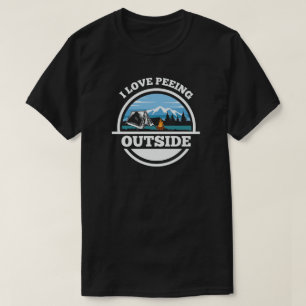 campingläger, bergsvallningar, vandring t shirt