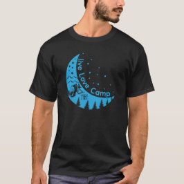 campingläger, bergsvallningar, vandring t shirt