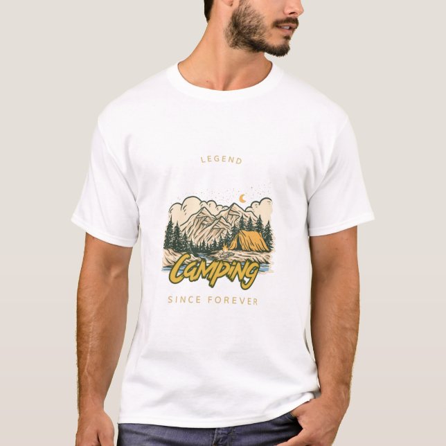 Campinglegendarisk sedan evigheten t shirt (Framsida)
