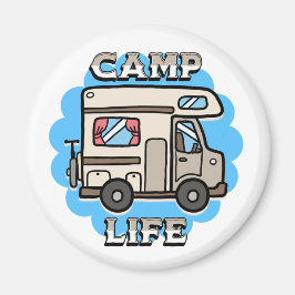 Campingliv | Retro husvagn Magnet