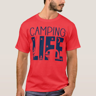 Campingliv Roligt Campingälskare tjej T Shirt