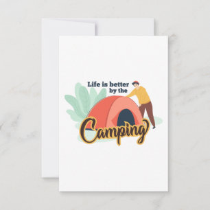 Campinglivet är bättre genom camping tack kort