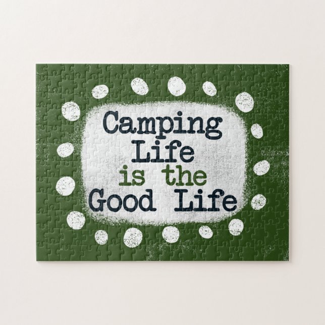 Campinglivet är Bra Life Jigszons pussel (Horisontell)