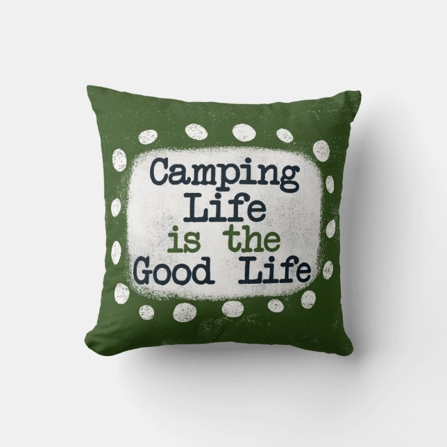 Campinglivet är Bran Dekorativ kudde (Framsida)