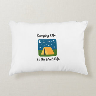 Campinglivet är det bästa livet  prydnadskudde