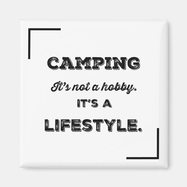 Campinglivsstil Magnet (Framsidan)