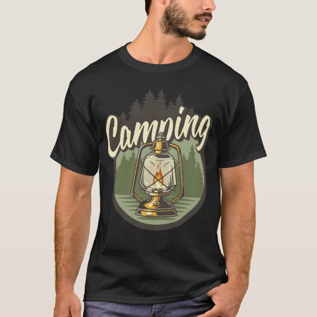 CAMPINGLJUS vintage T Shirt (Framsida)