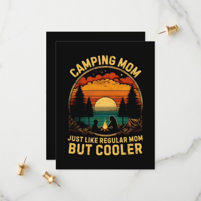 Campingmamma precis som en vanlig mamma spara datumet (Fram/Back In Situ)