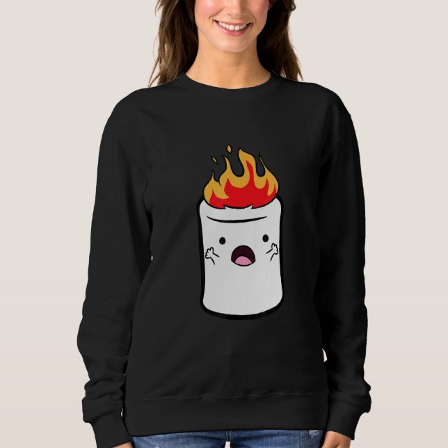Campingmarmallow Kärlek Marshmallow T Shirt (Framsida)