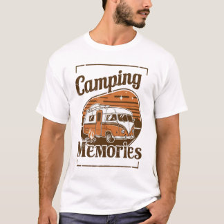 Campingminnen, design t shirt