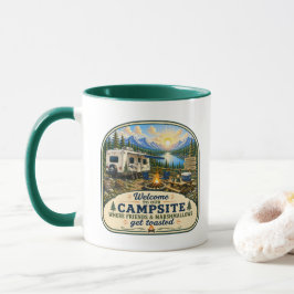 Campingmugg - Välkommen till vår campingplats! Mugg
