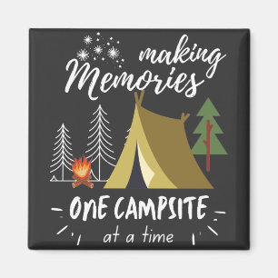 Campingobjekt Skapar en campingplats i taget Magnet