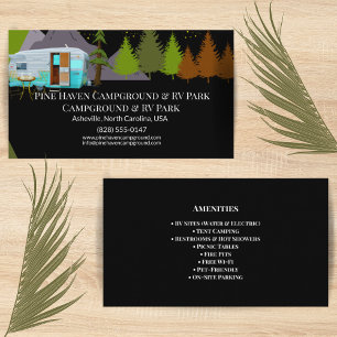 Campingplats & RV Park Rustik Utomhusdesign Visitkort