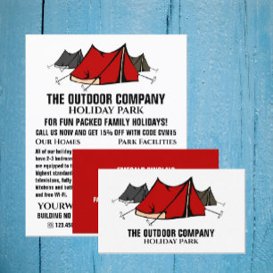 Campingplats, Semesterpark Reklam Reklamblad