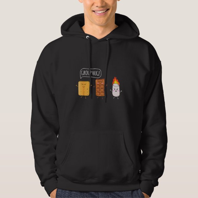Campingrostning Bonfire Äventyr Hoodie (Framsida)