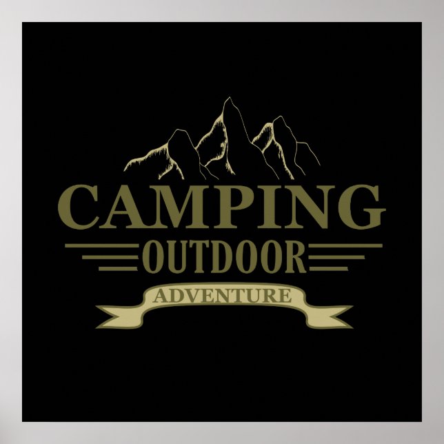 campingsäventyr poster (Framsidan)