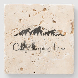 Campingsscen  stenunderlägg