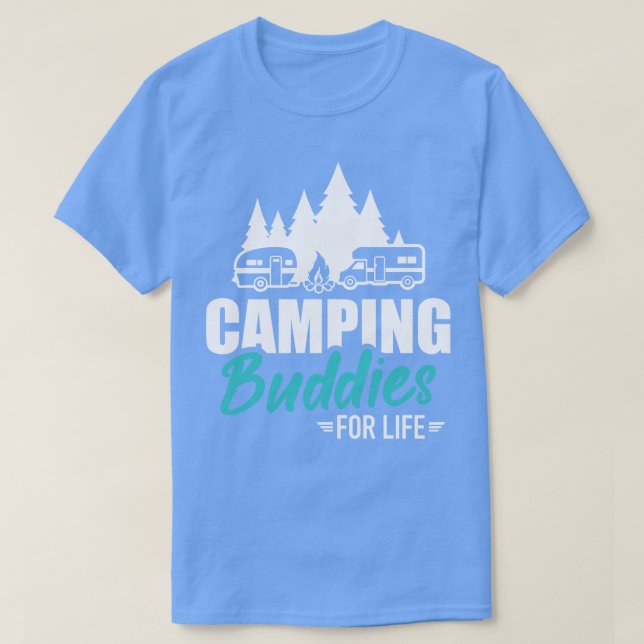 Campingstugor för livstid med släpvagn RV T Shirt (Design framsida)