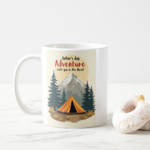 Campingtema fars dag Äventyr Kaffemugg