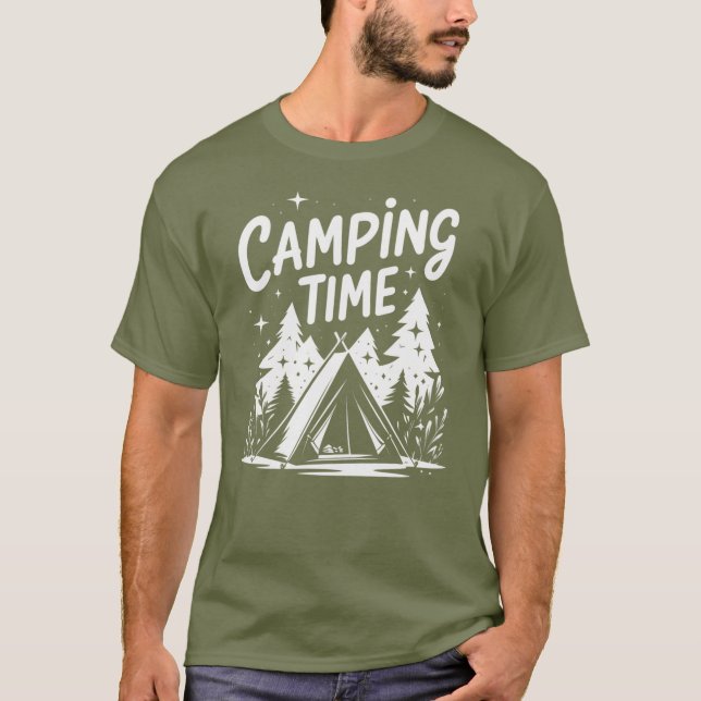 Campingtid Äventyr Tee (Framsida)
