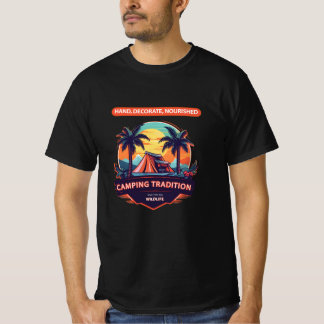 Campingtradition: Solnedgång Äventyr under PalmTre T Shirt