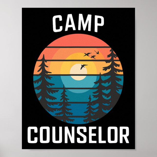 Campingtröja för campingscoutrar sommar campingper poster (Framsidan)