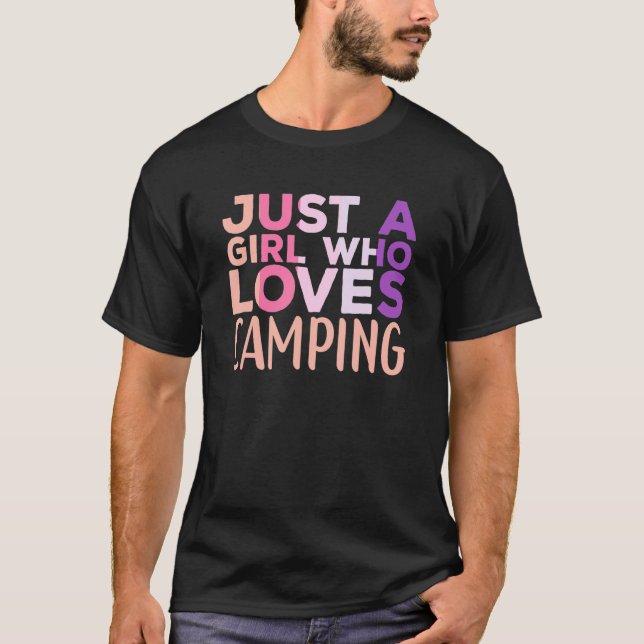 Campingutrustning för Camper Caravan for Women T Shirt (Framsida)