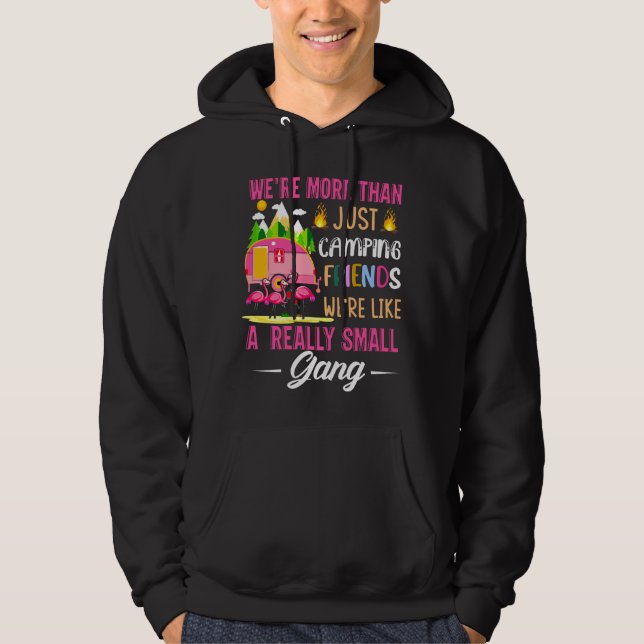 Campingvänner är som en liten grupp hoodie (Framsida)
