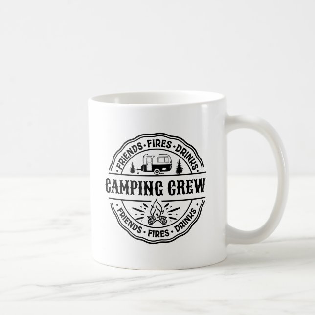 Campingvänner citerar kaffe Mugg (Höger)
