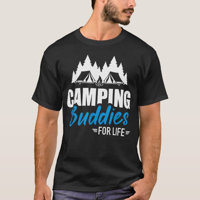 Campingvänner för t shirt (Framsida)