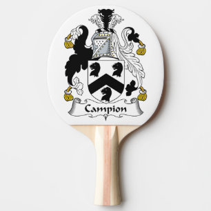 Campionfamiljvapensköld Pingisracket
