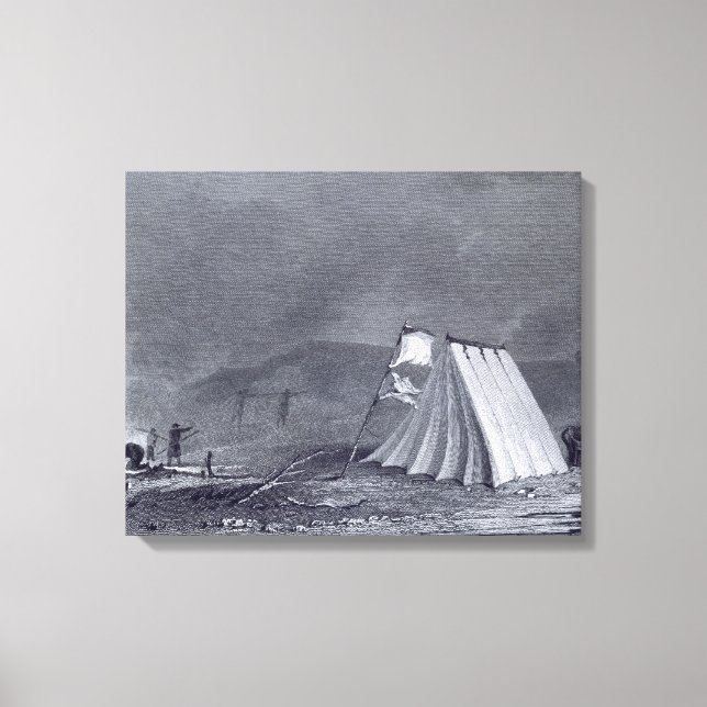 Campment in Browell Cove, 15 juli, 1826, from 'N Canvastryck (Framsida)