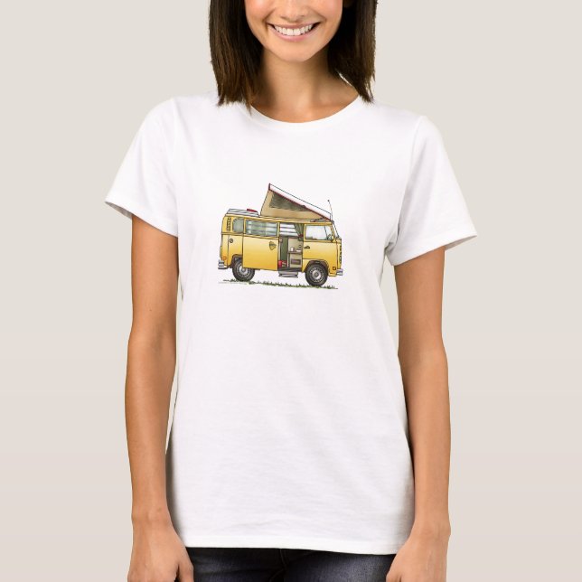 Campmobile Campare Skåpbil T-tröja Tee Shirt (Framsida)